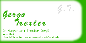 gergo trexler business card