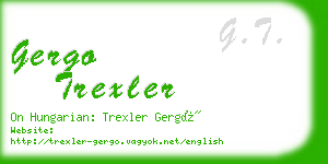 gergo trexler business card